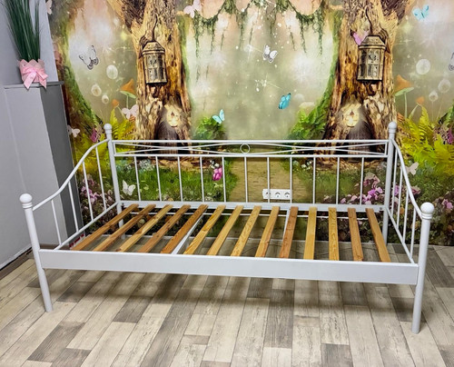 Tagesbett metall weiß - tagesbett,