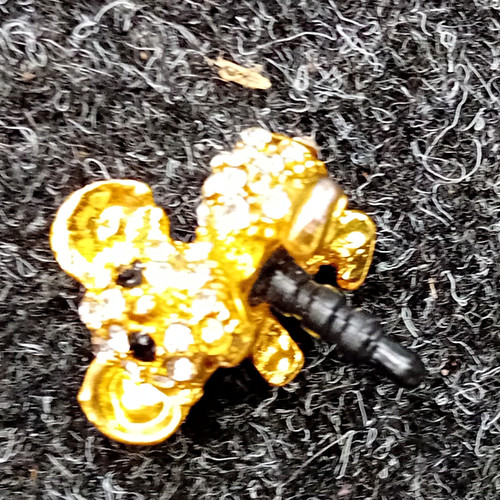 Goldfarbene maus anstecknadel - goldfarbene,
