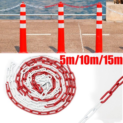 Absperrkette rot weiß - absperrkette, rot-weiß