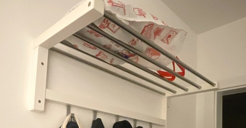 Wandgarderobe metall weiß mit - wandgarderobe,