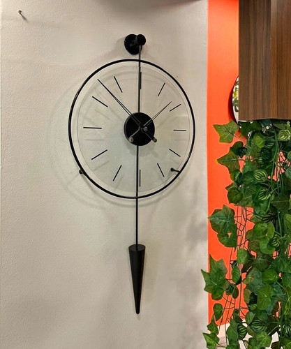 Wanduhr mit pendel rund analog - mit,