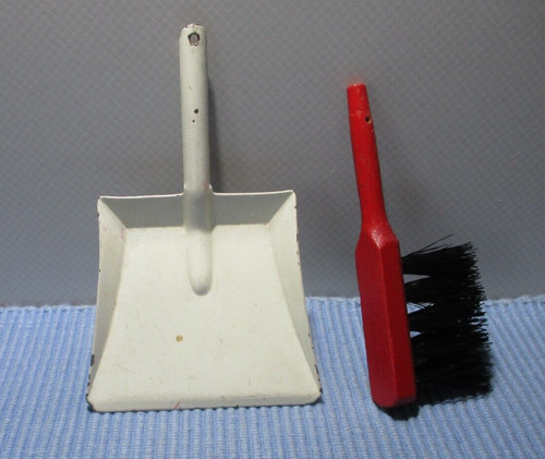Kehrschaufel weiß metall - metall, +
