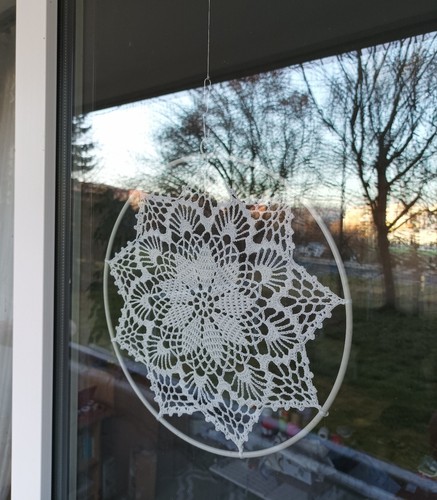 Fensterbild winterdekoration - fensterbild,