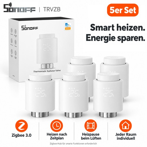 Sonoff trvzb 5er set - 5er, zigbee