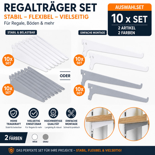 Regalträger stück - 10,