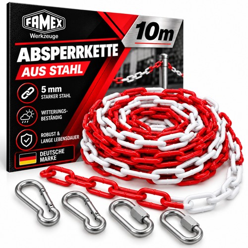 Famex stahlkette 10m metall - 10m,